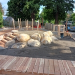 Sandpit and center hill
