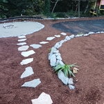 Completed Rockwall/Fire Pit Area
