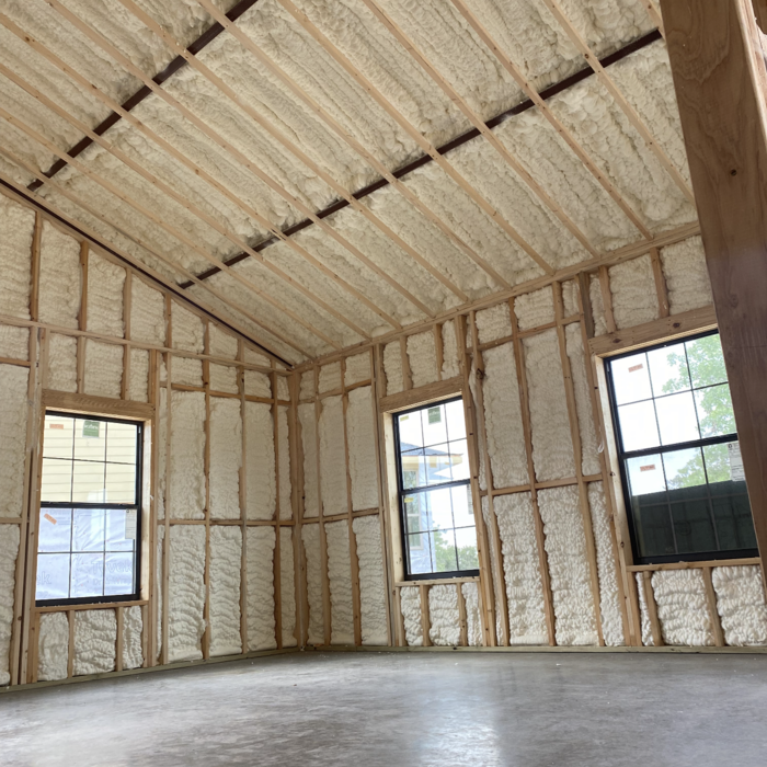 Spray foam insulation
