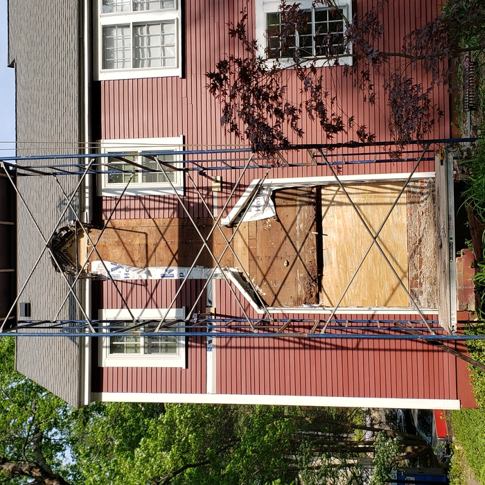 chimney removed