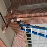Custom 3X6 copper downspout
