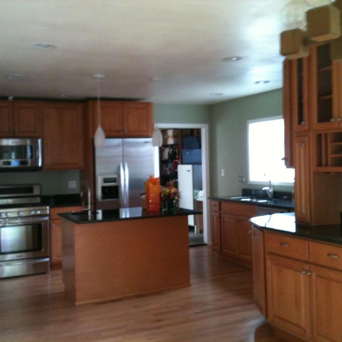 Kitchen remodel, floors, cabinets, countertops