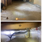 Before and after of the return air of air handler