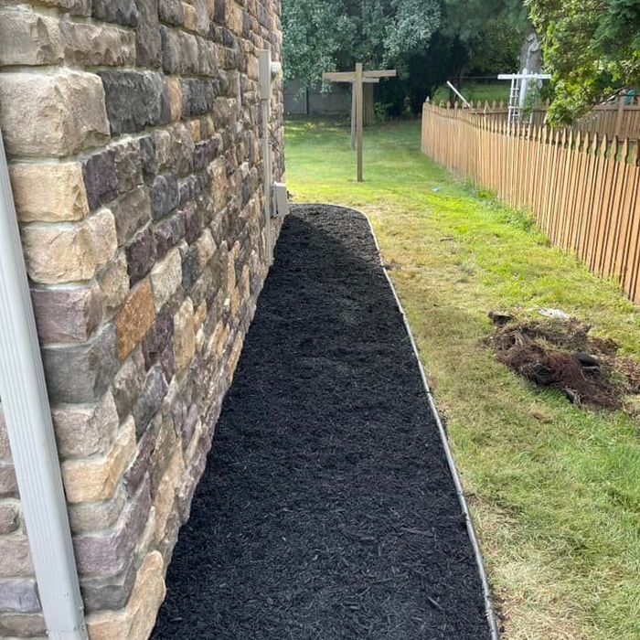 Flower Bed Mulching