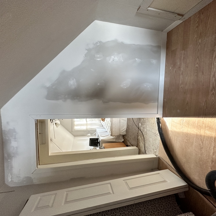 sanded wall