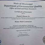 Water Well Contractor License