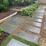 Blue stone walkway