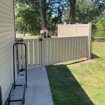 4' Semi Privacy Vinyl; Clay