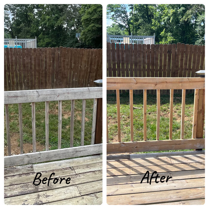 Deck Pressure Washing