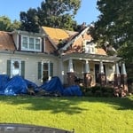 Reroof In Progress