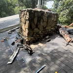chimney flashing repair.