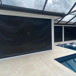 Black Roll Down Hurricane Screen