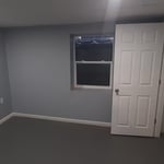 Finished bedroom with egress window