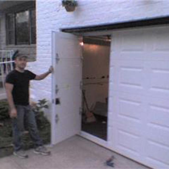 Pass Door on Stell Door