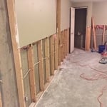 Basement flood cut repair
