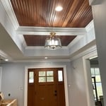 Coffered ceiling Details throughout the home.