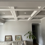 Coffered ceiling Details throughout the home.