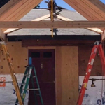 barrel roof portico framing