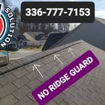 Ridge Vent before Ridge Guard.