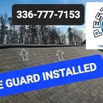 Ridge Guard Installed