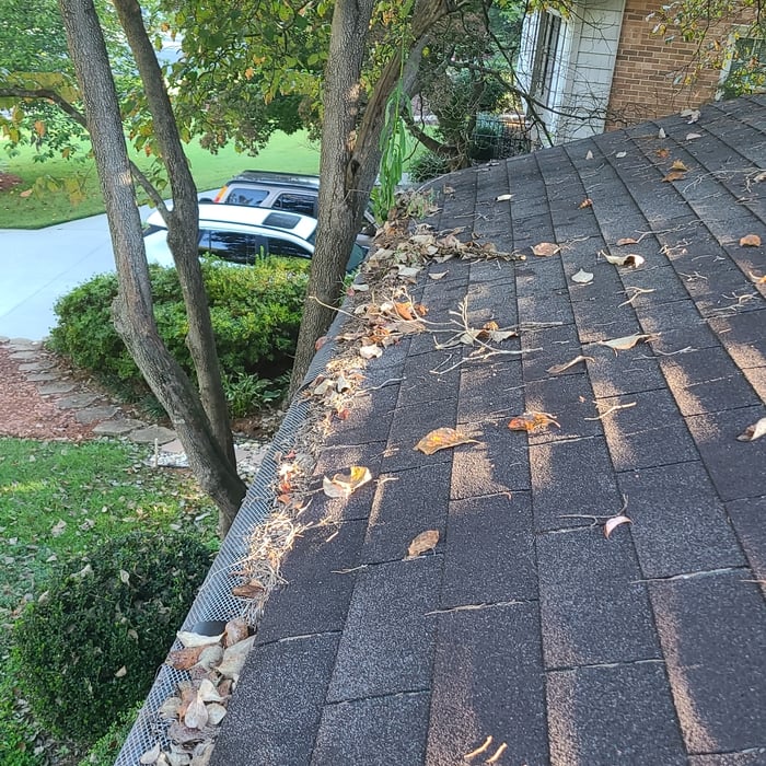 Old Gutter Guard System