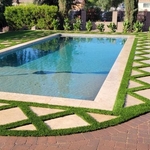 Hardscaping - turf and pavers