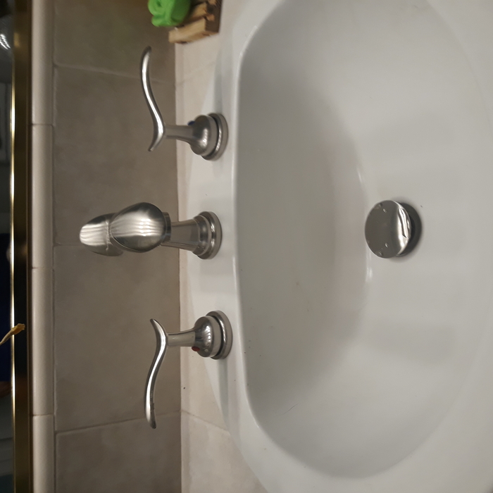 Bathroom sink & faucet installation
