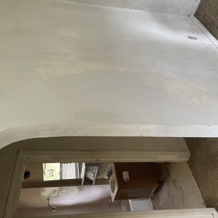 Before photo of hallway / living room