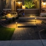 Paver Steps with lights