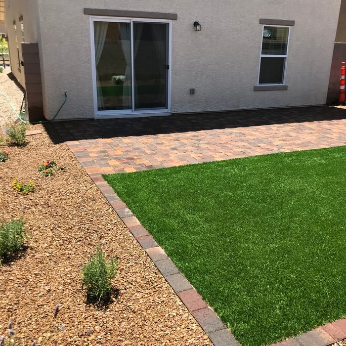 Turf and pavers