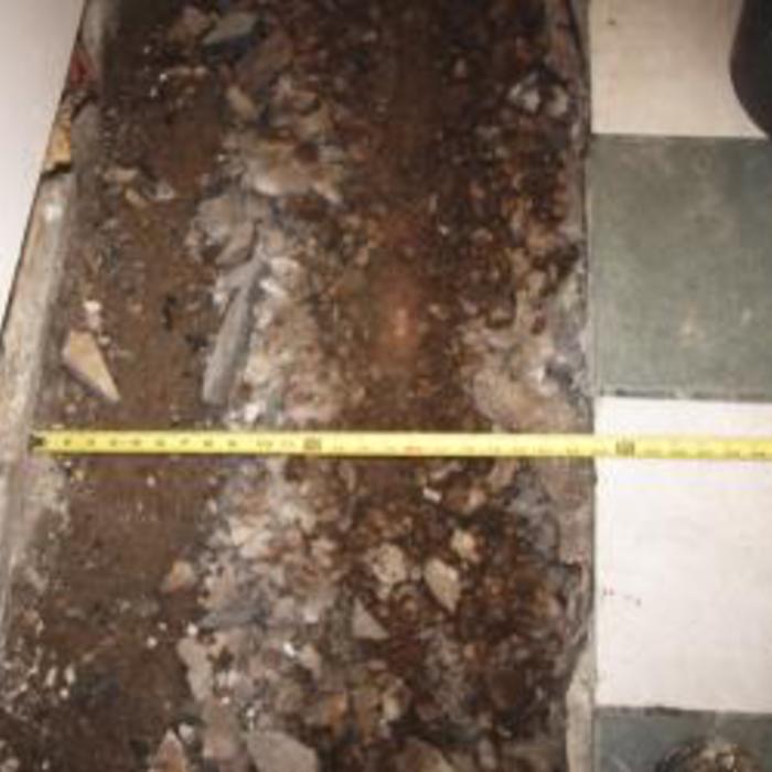 Very wide footing