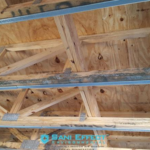Mold in Trusses of New Construction.