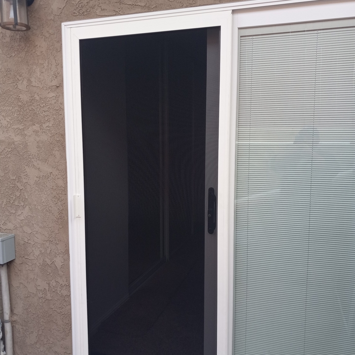 Single Sliding Security Door with Inside Latch