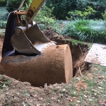 Tank during removal