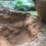 Tank after removal