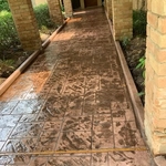 Stamped entryway