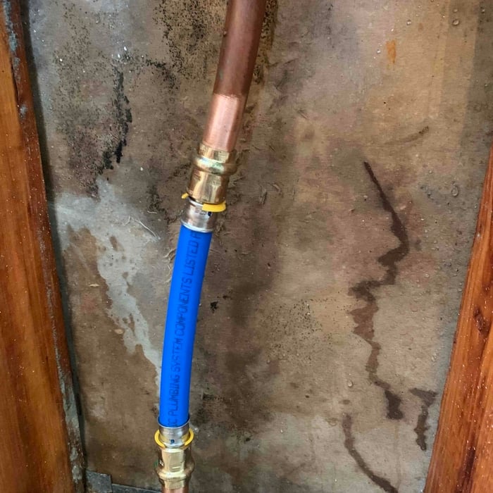 Leak in the wall Fixed