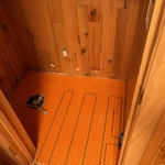 Heating Wire in toilet room.