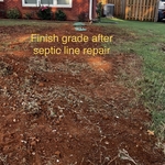 Finished Grade After Septic Line Repair