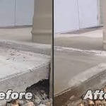dropped sidewalk