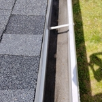 Gutter perfectly cleaned