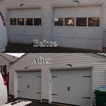 Garage Door Install, Before and After