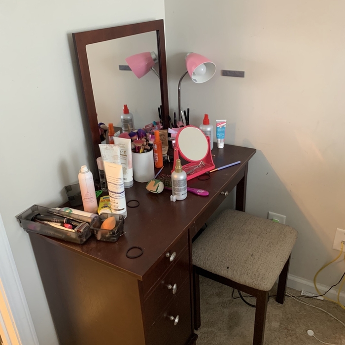 Makeup table