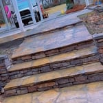 stone steps and walkway