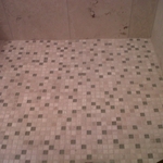 Mosaic tile floor