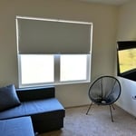 Blackout Roller Shades for the TV Room