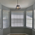 Bay Window Faux Wood Blinds