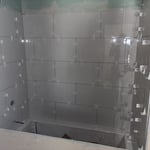 Bath tile backsplash