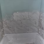 Bath tile backsplash