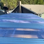 Metal/clear pvc roofing